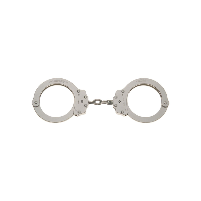 Model 702C Oversize Chain Link Handcuff - Nickel Finish