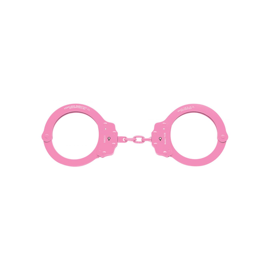 Model 752C Oversize Chain Link Handcuff - Color Finish pink