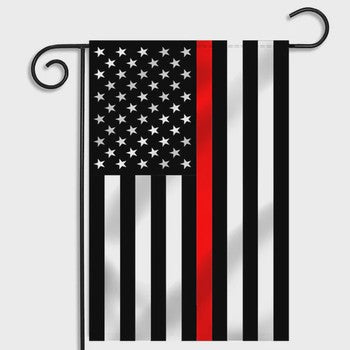 Thin Blue Line American Garden Flag, 12.5 x 18 Inches red